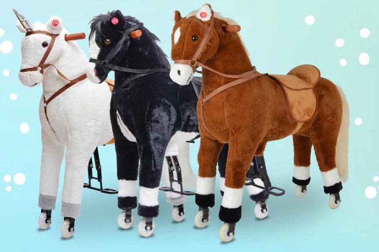 Reitpferde auf Rollen – zum Kuscheln, Draufsitzen und natürlich zum Reiten - Pink Papaya Toys