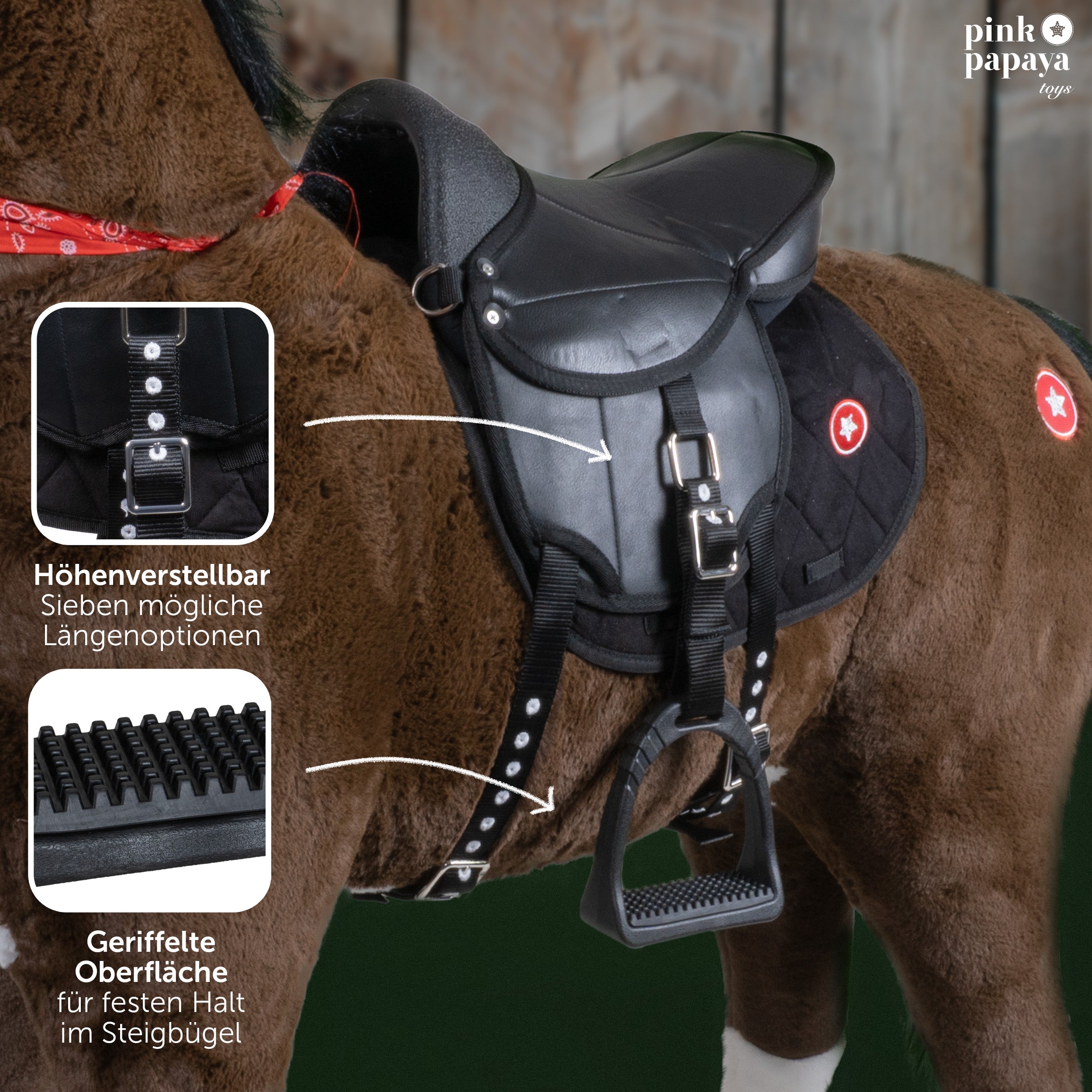 Pink Papaya Sattel - M - 105 cm Horse