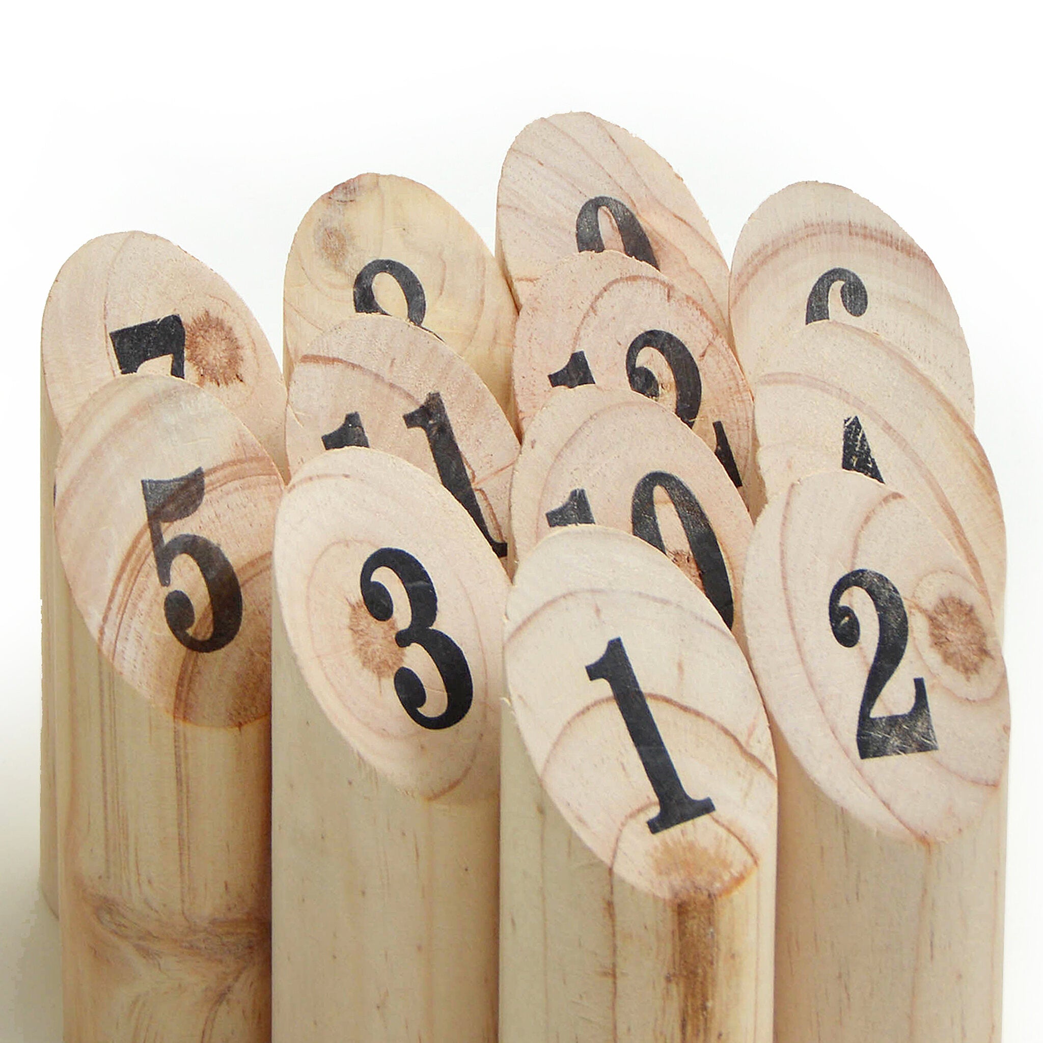 Nummern Kubb – Zahlen-Wurfspiel aus Holz für die ganze Familie