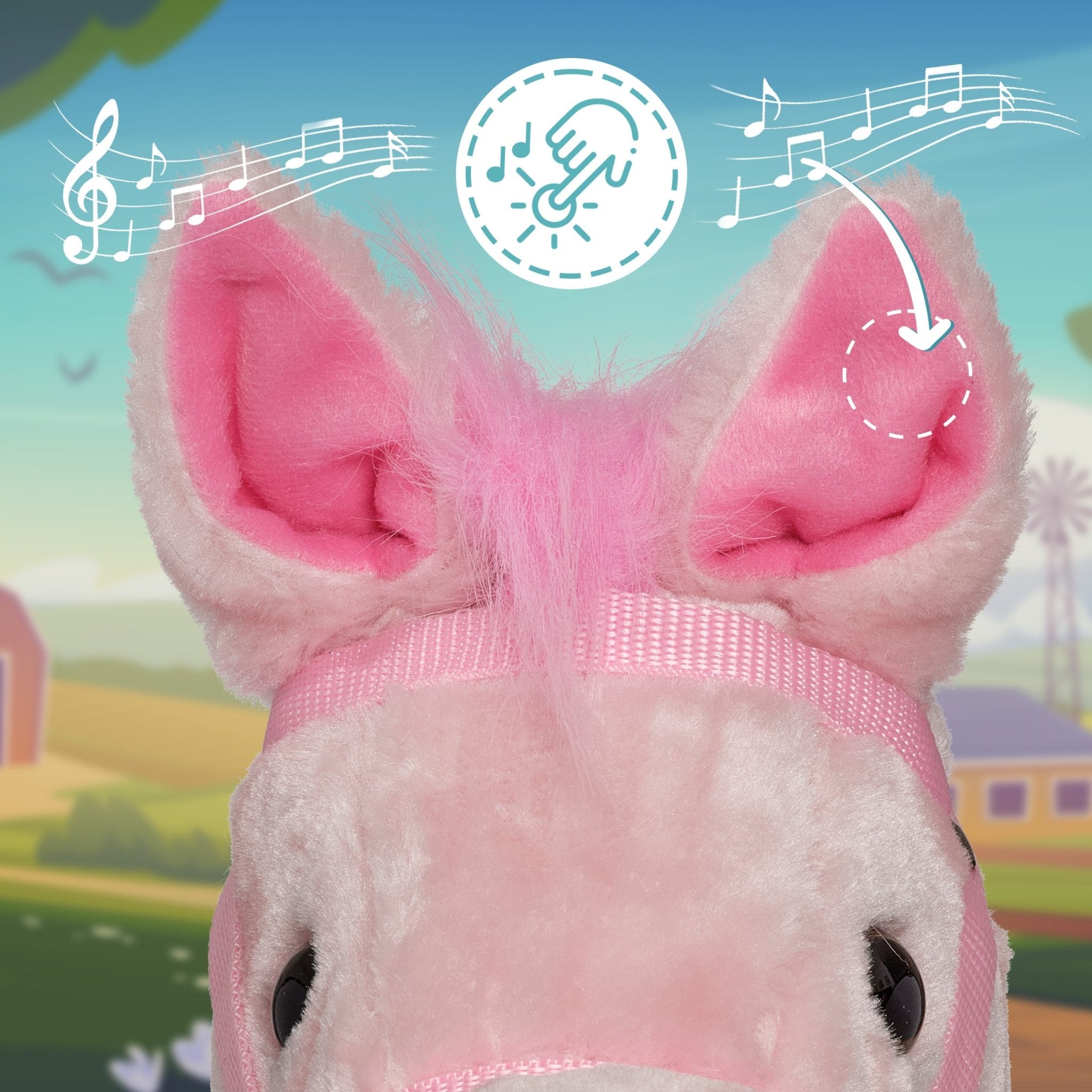 Steckenpferd Sparkles, mit Soundeffekten