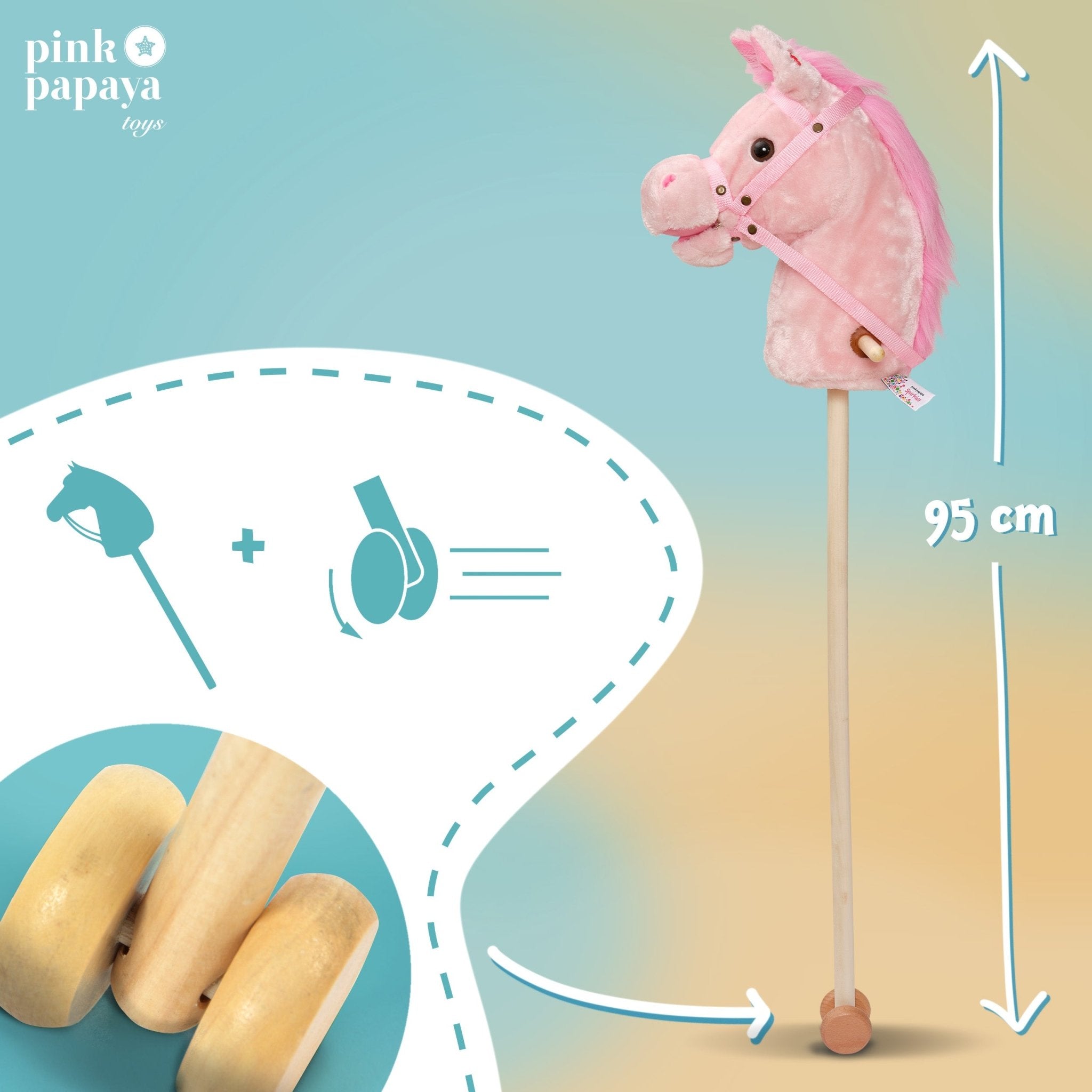 Steckenpferd Sparkles, mit Soundeffekten