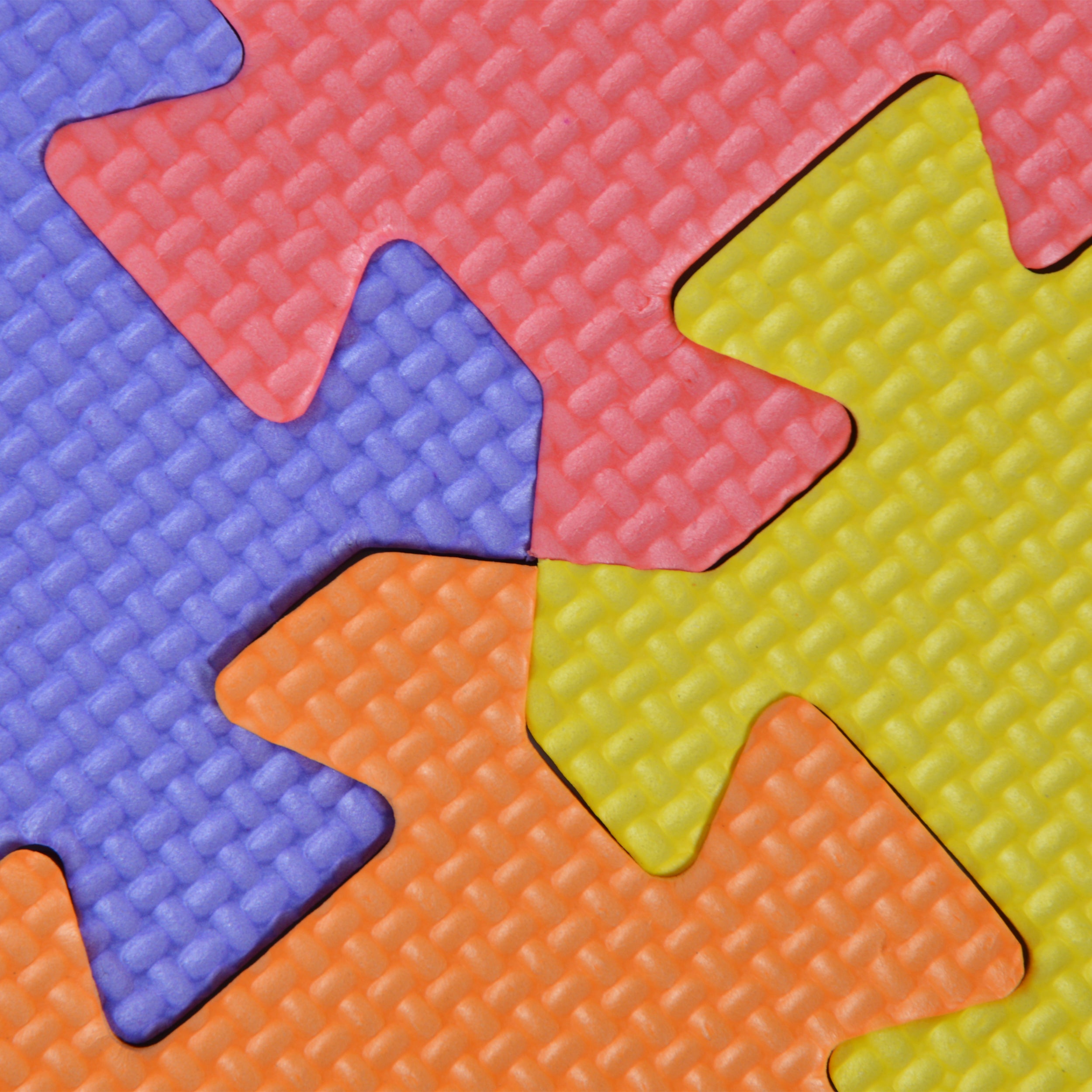 EVA Puzzlematte "Puzzlestar 123 - ABC" 36 Felder (A-Z&0-9 ohne Rand)