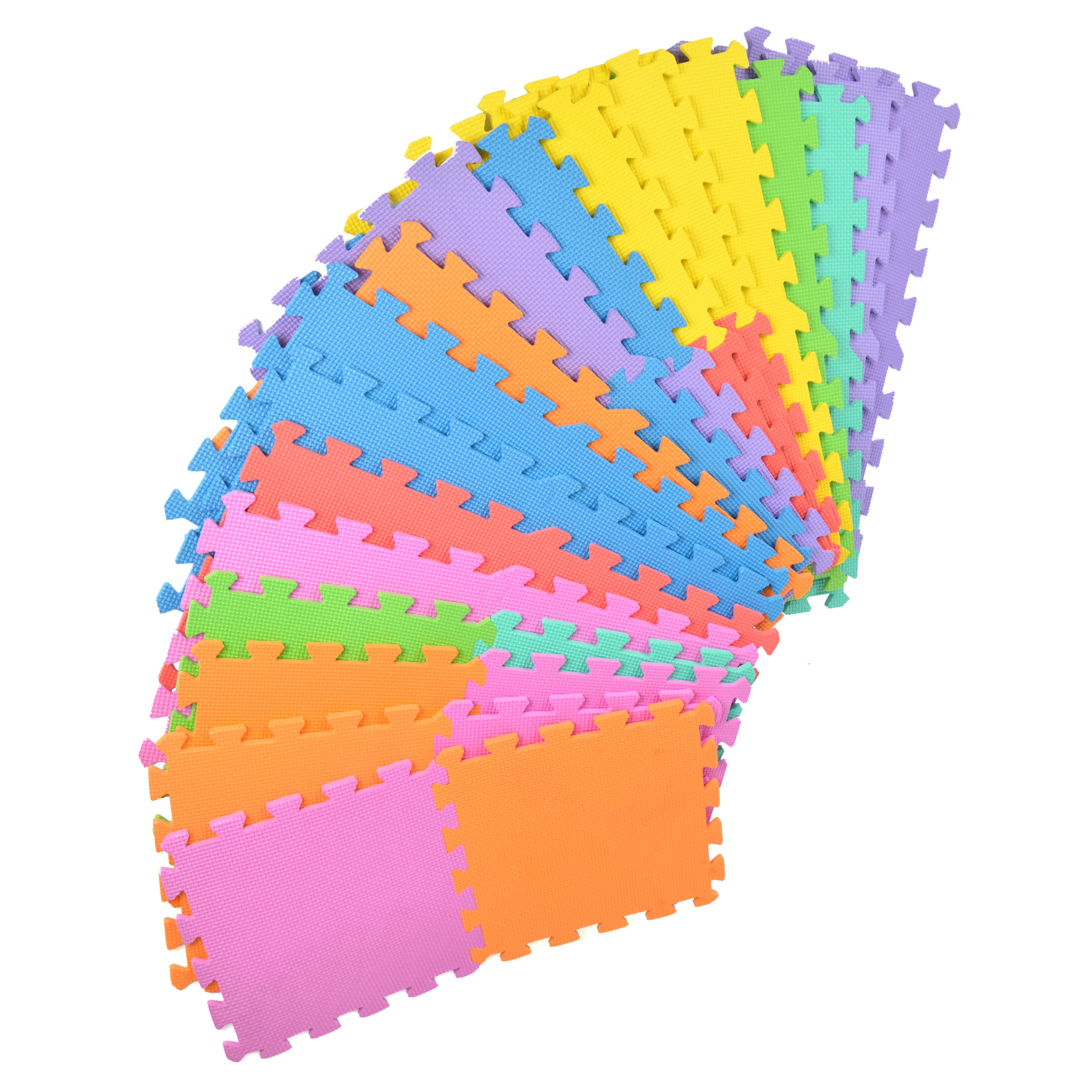 EVA Puzzlematte "Puzzlestar Color" 36 Felder (ohne Buchstaben/Zahlen)