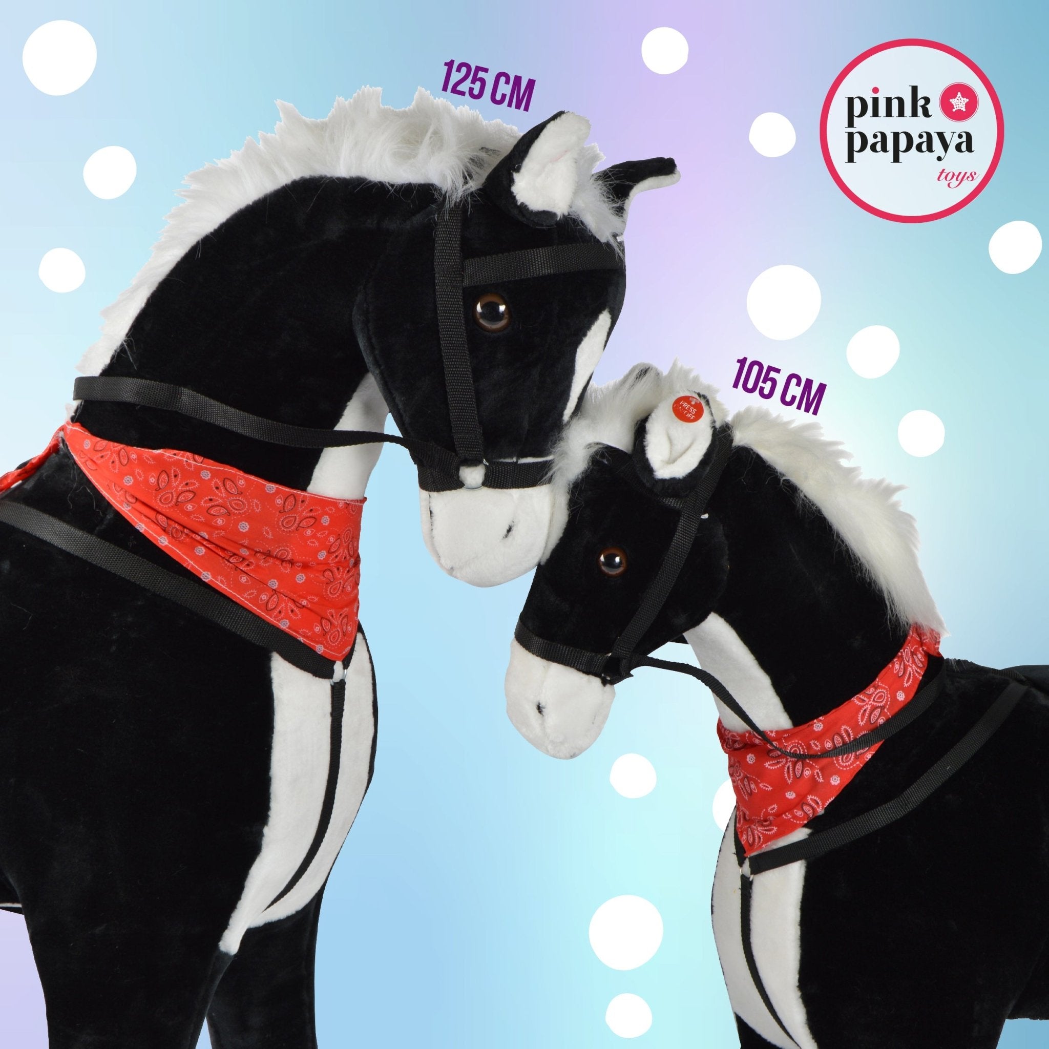 Spielpferd zum Reiten - XXL Stehpferd AMADEUS 105 cm