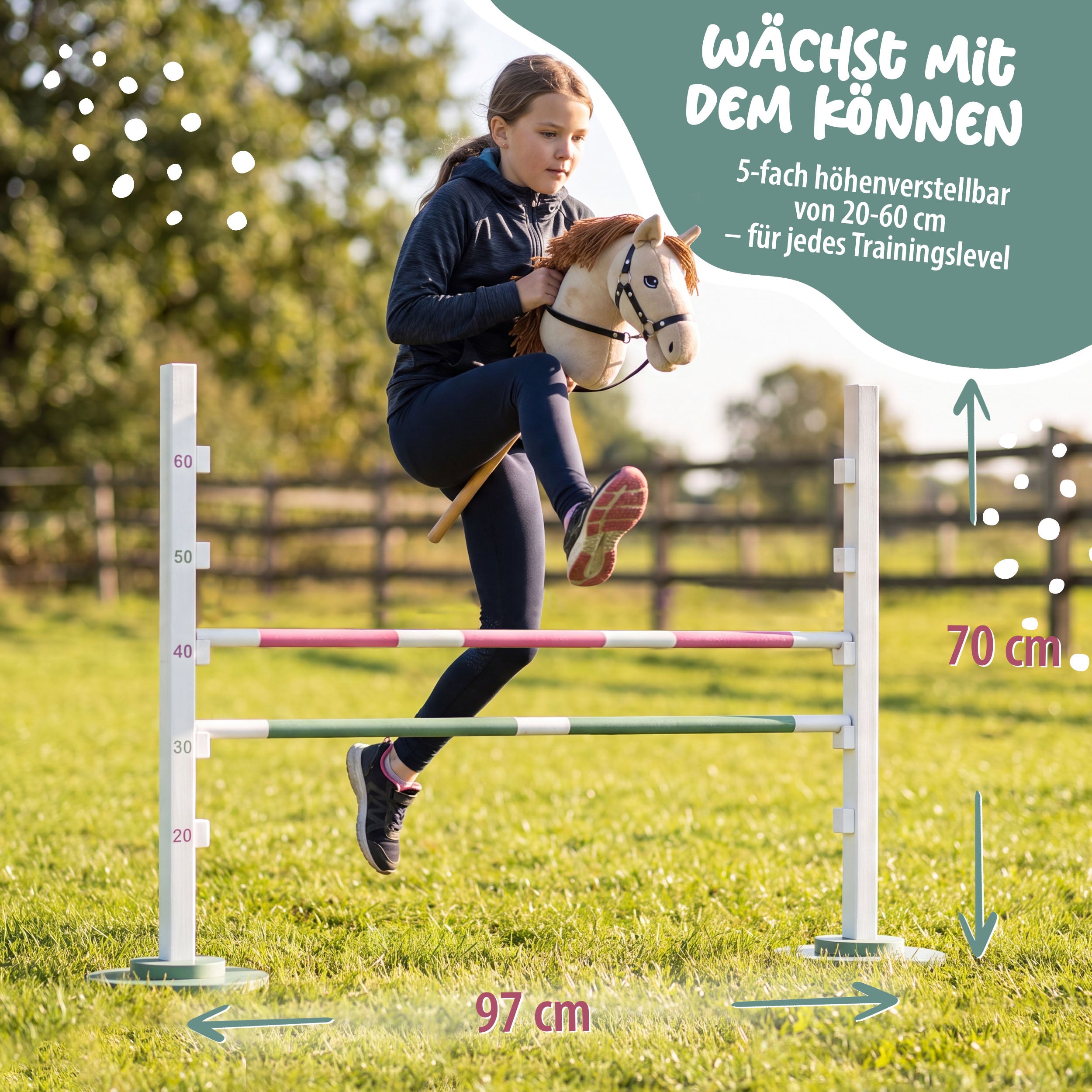 Hobby Horse Haie - Obstacle pour chevaux bâtons