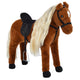 Cheval debout Bella - Cheval en peluche XXL 75 cm