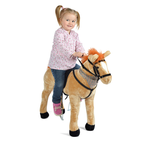 Cheval debout Marie - Cheval en peluche XXL 75 cm