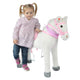 Cheval debout Molly - Cheval en peluche XXL 75 cm