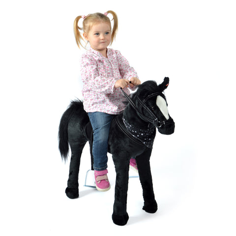 Cheval debout Polly - Cheval en peluche XXL 75 cm