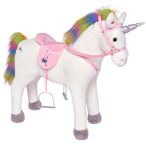 Cheval debout Rainbow - peluche cheval XXL 75 cm