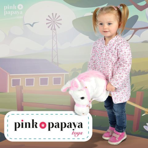 Steckenpferd LILLY, mit Soundeffekten - Pink Papaya Toys