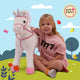 Pink Papaya Stehpferd zum draufsitzen 60cm Spielpferd mit Sound - Rainbow - Pink Papaya Toys