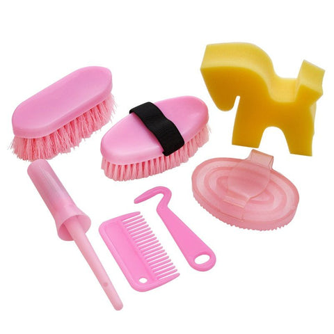 Putztasche 7-teilige Pony Putzbox - Pink Papaya Toys