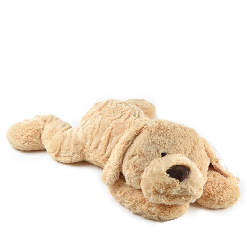 Riesen-Hund Lucy, 100cm XXL Kuscheltier in hellbraun