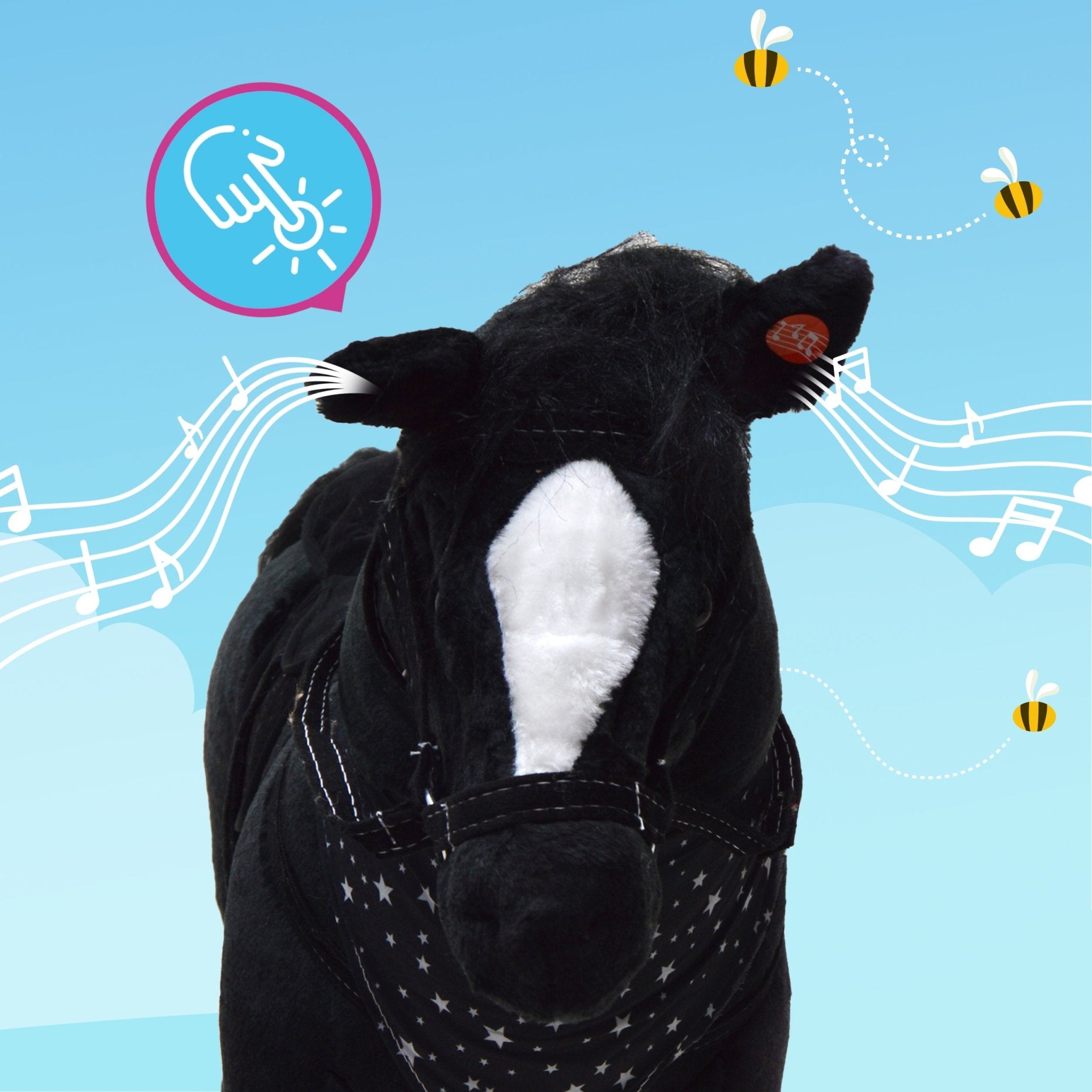 Spielpferd zum Reiten - Stehpferd POLLY 75 cm