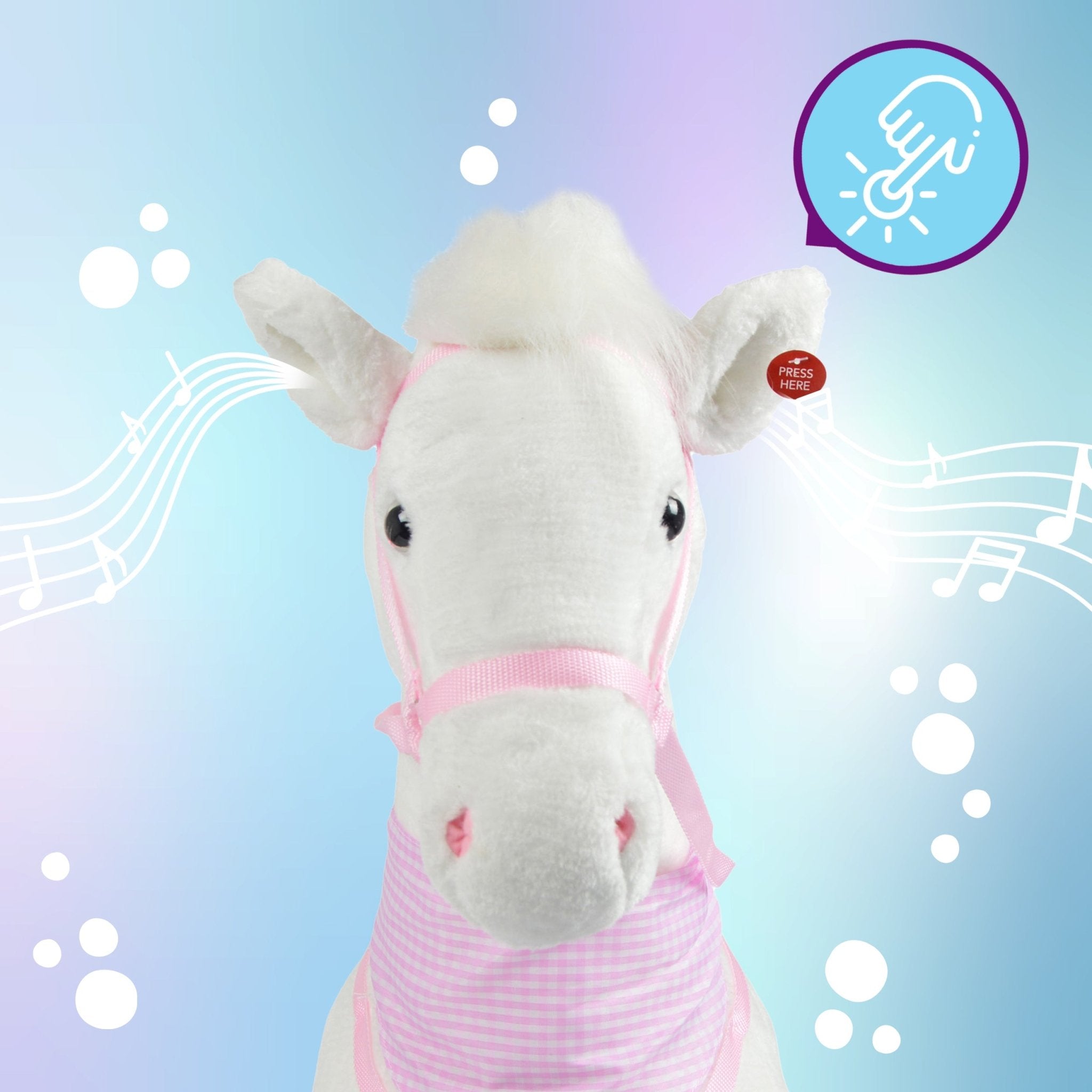 Spielpferd zum Reiten - XXL Stehpferd LUNA 105 cm
