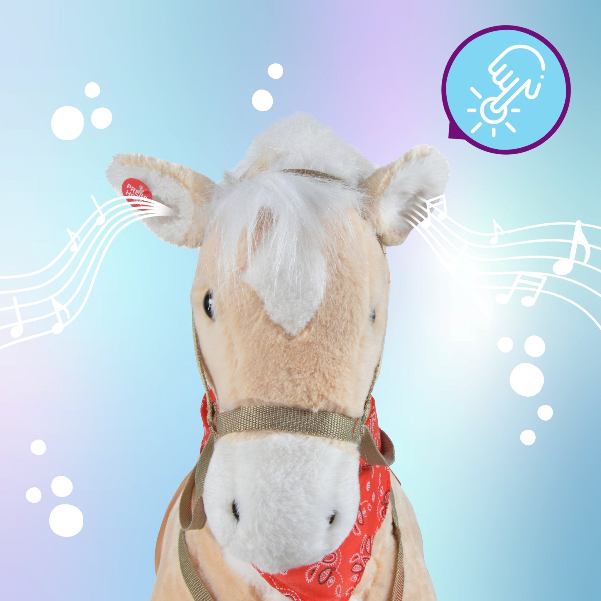 Spielpferd zum Reiten - XXL Stehpferd STERNCHEN 105 cm